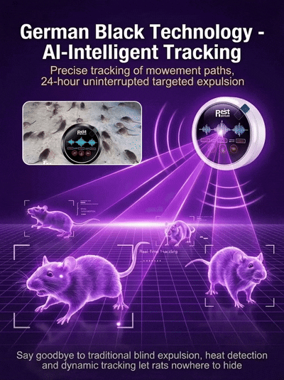Fully automatic ultrasonic intelligent rodent and insect repellent-TI