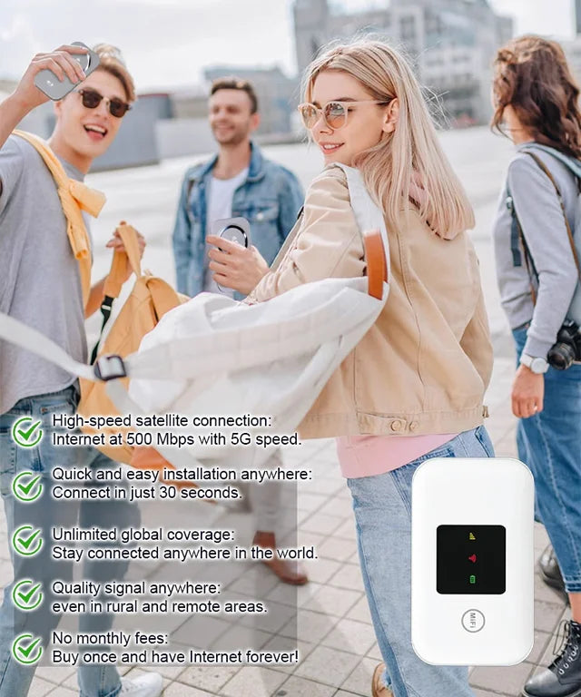 Free Internet in Your Pocket 5G Router-TI