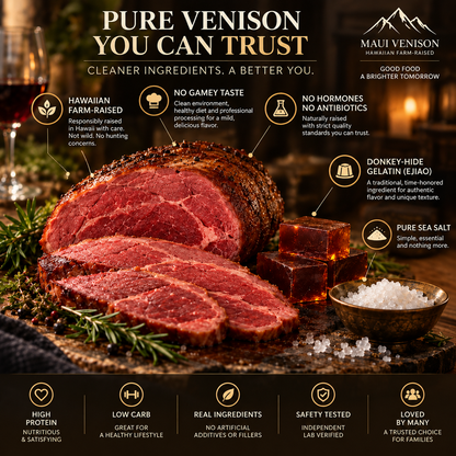 🦌 Premium Hawaiian Farm-Raised Venison™ — Gourmet High-Protein Deer Meat Snack-lan