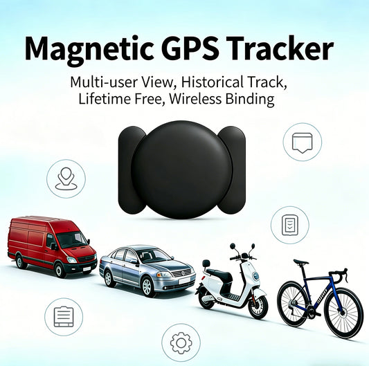 GPS Magnetic Tracker, IP67 Waterproof Anti-Lost Finder for Cars Wallet Key Luggage Pet, Android Only Works with Google Find Hub, Replaceable Battery-LIN