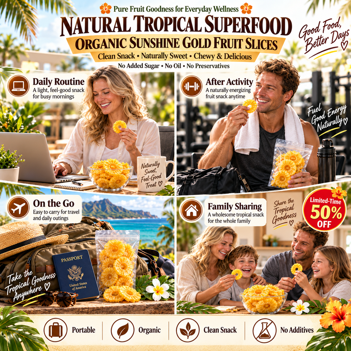 ☀️ Sun-Ripened Hawaiian Pineapple — Tropical Goodness in Every Bite-yan