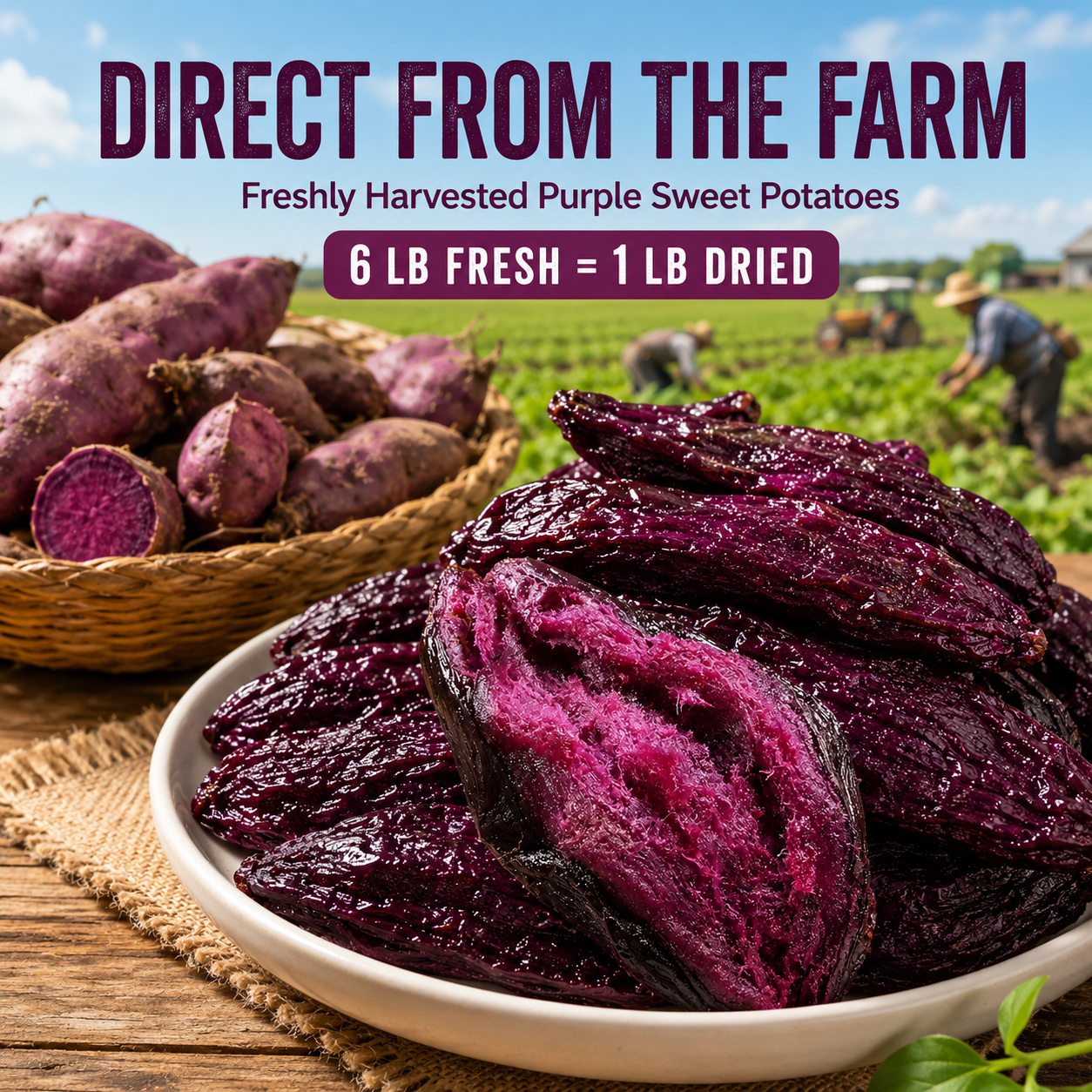 🤤Healthy Low Fat Purple Sweet Potato Snack-TI