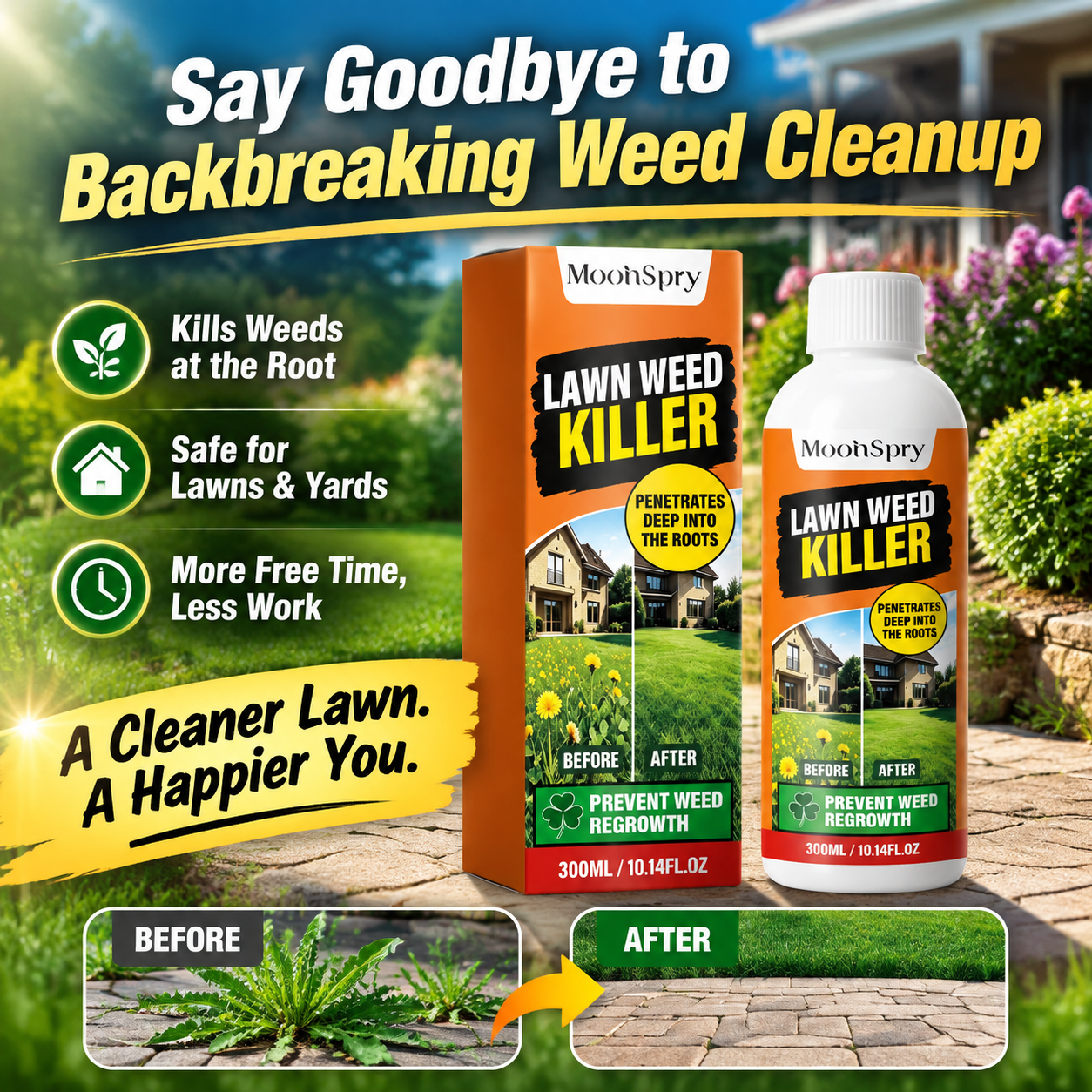 Weed Killer Solution, Say Goodbye To Endless Weed Removal-JT4