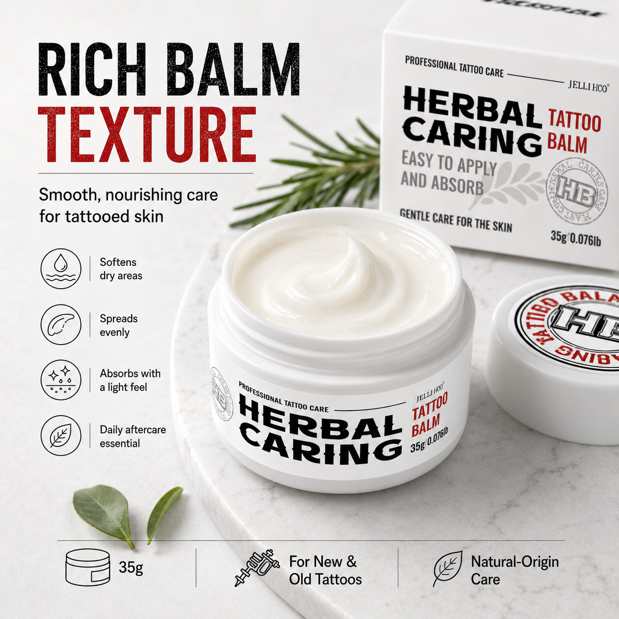 💡Tattoo Aftercare Balm for Fresh & Existing Tattoos🧍🏻‍♀️,  Safe During Healing, Hydrates & Rejuvenates Tattooed Skin-TI