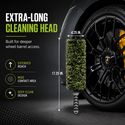 🚗Viking V+ Wheel Brushche🛞, Effective Tool for Wheel Deep Cleaning, 17 Inch Length,1 Pack-TI