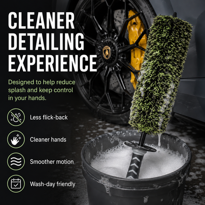 🚗Viking V+ Wheel Brushche🛞, Effective Tool for Wheel Deep Cleaning, 17 Inch Length,1 Pack-TI