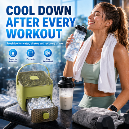 ☀️One‑Press Portable Ice Cube Tray🧊 Drawer‑Type Design for Quick Ice Making-TI