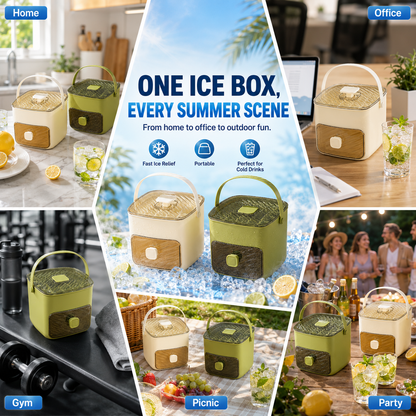 ☀️One‑Press Portable Ice Cube Tray🧊 Drawer‑Type Design for Quick Ice Making-TI