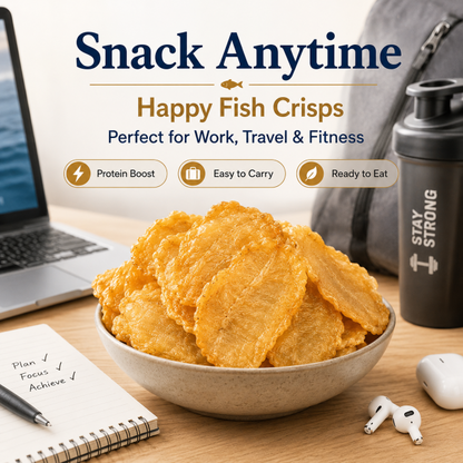 Happy Fish Crisps™ – A Light, Crispy & High-Protein Seafood Snack Made for Every Craving-TI
