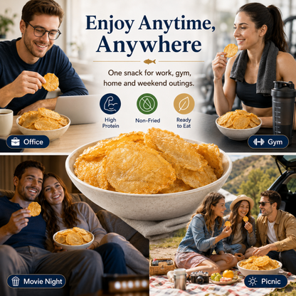 Happy Fish Crisps™ – A Light, Crispy & High-Protein Seafood Snack Made for Every Craving-TI