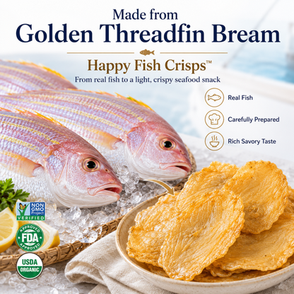 Happy Fish Crisps™ – A Light, Crispy & High-Protein Seafood Snack Made for Every Craving-TI