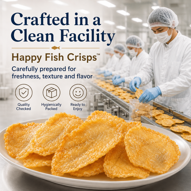 Happy Fish Crisps™ – A Light, Crispy & High-Protein Seafood Snack Made for Every Craving-TI
