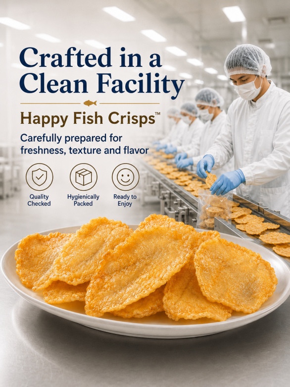 🤤Happy Fish Crisps🐟Non‑Fried High‑Protein Real Golden Threadfin Bream Seafood Chips-TI