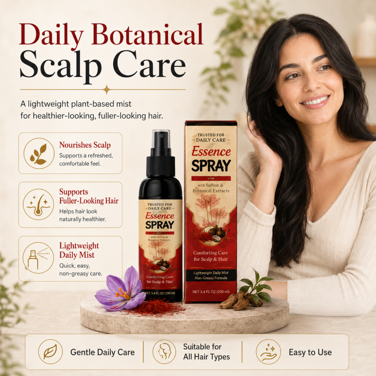 👱🏻‍♀️Polygonum Multiflorum Saffron Scalp Essence Spray🌿, Herbal Treatment for Gray Hair & Thinning Hair Loss-TI