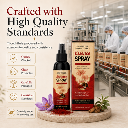 👱🏻‍♀️Polygonum Multiflorum Saffron Scalp Essence Spray🌿, Herbal Treatment for Gray Hair & Thinning Hair Loss-TI