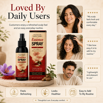 👱🏻‍♀️Polygonum Multiflorum Saffron Scalp Essence Spray🌿, Herbal Treatment for Gray Hair & Thinning Hair Loss-TI