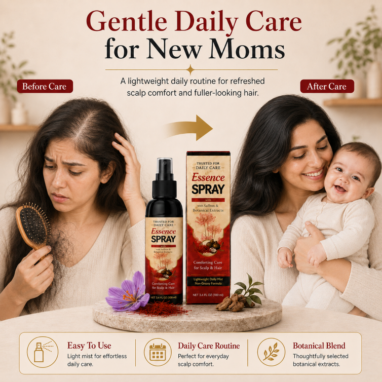 👱🏻‍♀️Polygonum Multiflorum Saffron Scalp Essence Spray🌿, Herbal Treatment for Gray Hair & Thinning Hair Loss-TI