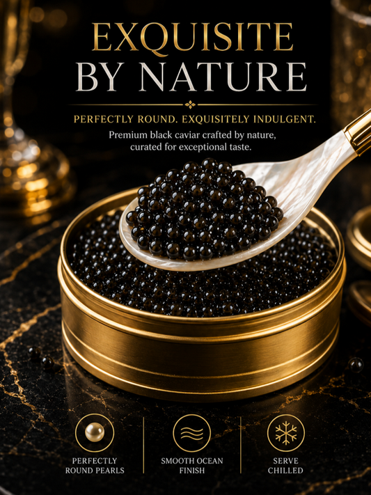 ✨Black Gold Premium Sturgeon Caviar Plump Pearls🥄 Ocean‑Sourced Nutrition for Your Body-JT3