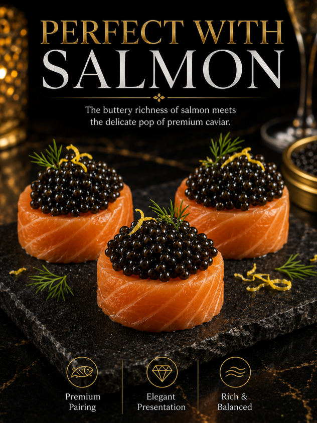 ✨Black Gold Premium Sturgeon Caviar Plump Pearls🥄 Ocean‑Sourced Nutrition for Your Body-JT3