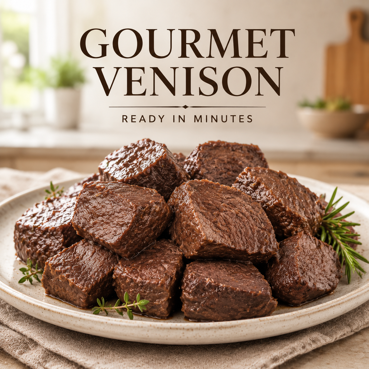 Forget Ordinary Snacks – Try Real Tender Venison Meat-JT9
