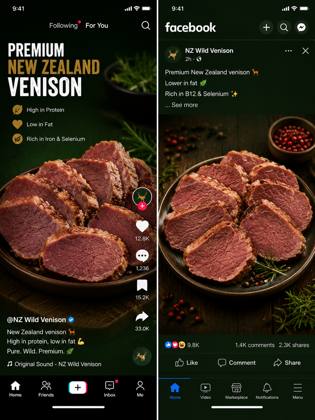 New Zealand Premium Venison 🦌High Protein Wild Venison-JT9