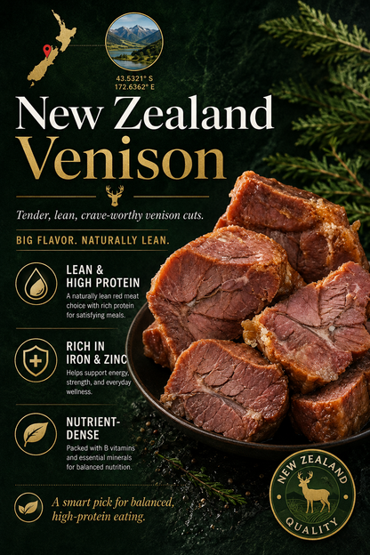 New Zealand Premium Venison 🦌High Protein Wild Venison-JT9