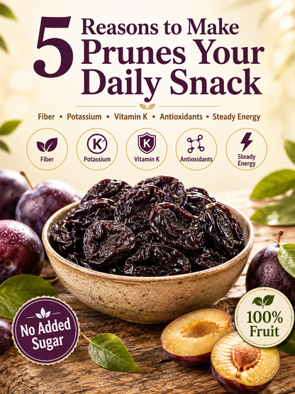 Premium Imported French Prunes, Sun‑Dried Gourmet Dried Fruit, No Added Sugar & Preservatives, Healthy Daily Snack-JT9