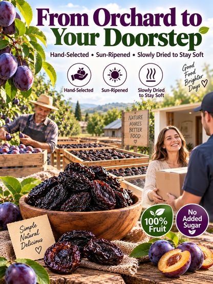Premium Imported French Prunes, Sun‑Dried Gourmet Dried Fruit, No Added Sugar & Preservatives, Healthy Daily Snack-JT9