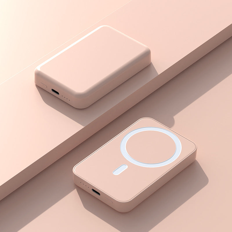 📱5000mAh Magnetic Wireless Power Bank for iPhone 12 to 17, Compatible with MagSafe Cases & Bare Phones, Portable Charger | Father's Day Gift-TI