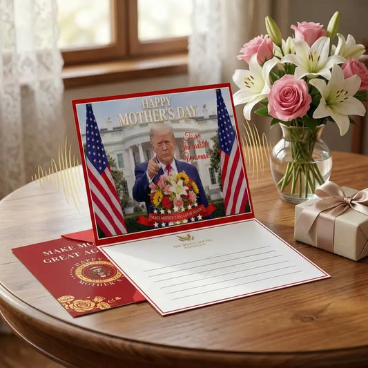 💌Make Mom Great Again✨, Trump Mother's Day Card, Hilarious Presidential Greeting Card for Mom Grandma-LIN