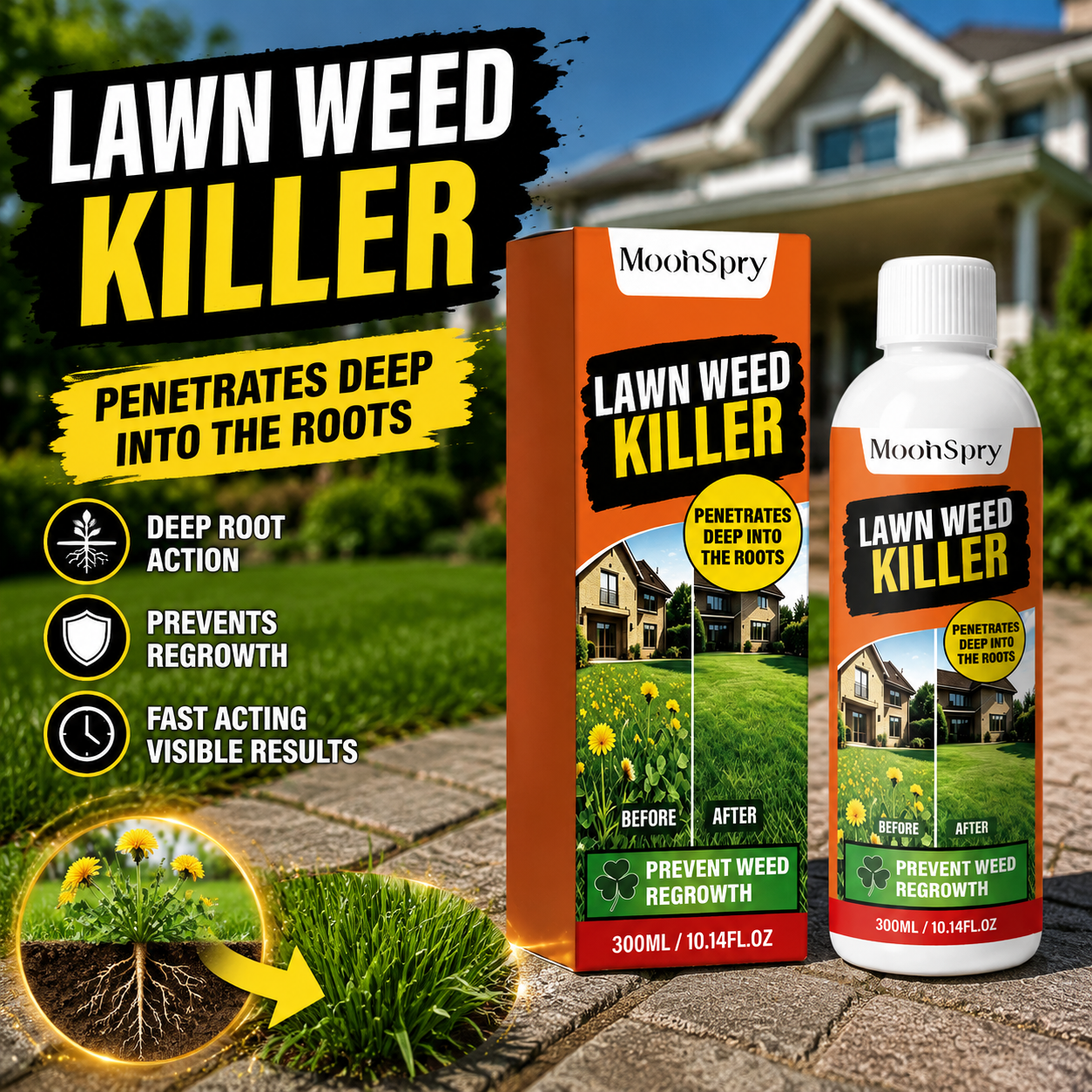 Weed Killer Solution, Say Goodbye To Endless Weed Removal-JT4
