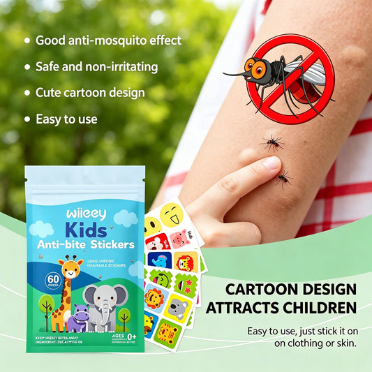 🚫🦟Summer Essentials🌞Natural Mosquito Repellent Patches for Kids & Adults, DEET-Free Anti-Bite Stickers-TI