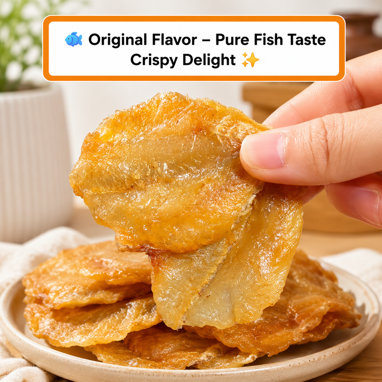 Happy Fish Crisps™ – A Light, Crispy & High-Protein Seafood Snack Made for Every Craving-TI